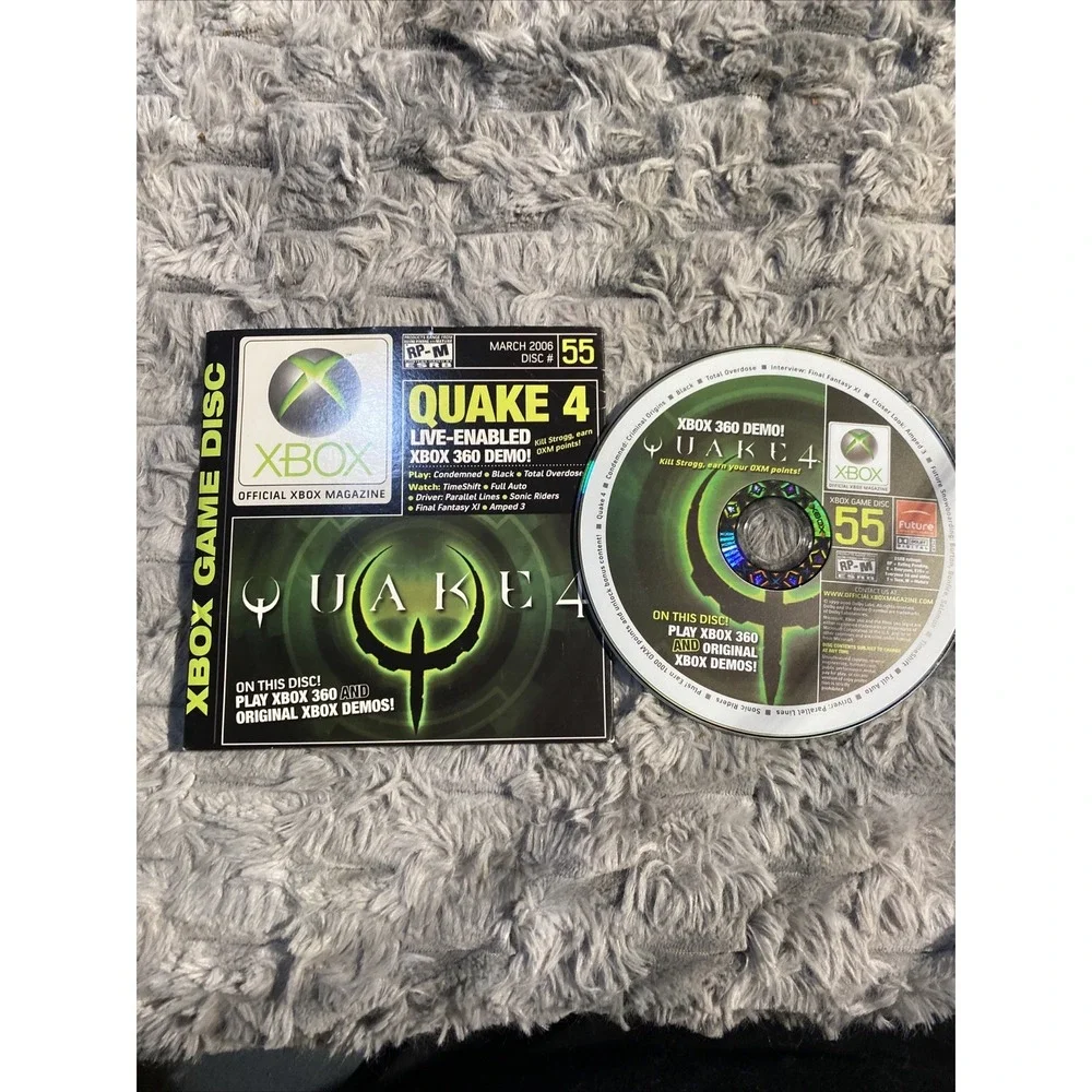 XBOX Magazine Demo Discs - Lot Of  8 Games Quake, King Kong, Final Fantasy, Doom